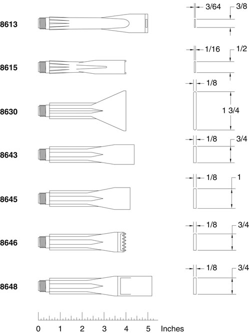 Semco ribbon and speciality nozzles扁口和专用喷嘴|PPG Semco产品|